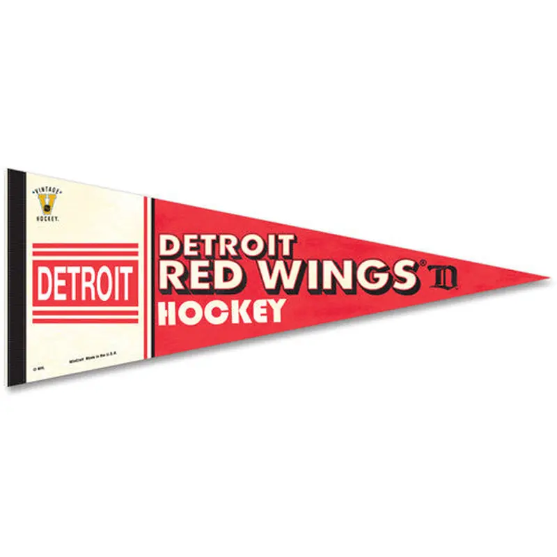 Detroit Red Wings (Cougars) "Vintage Hockey" Premium Pennant