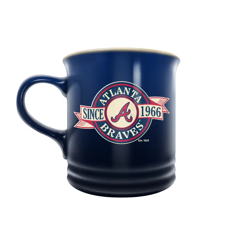 MLB Atlanta Braves 14 oz Stoneware Mug Banner Design
