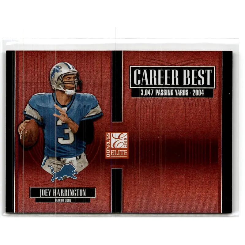 2005 Donruss Elite Career Best Red Joey Harrington #CB-25 0160/1000