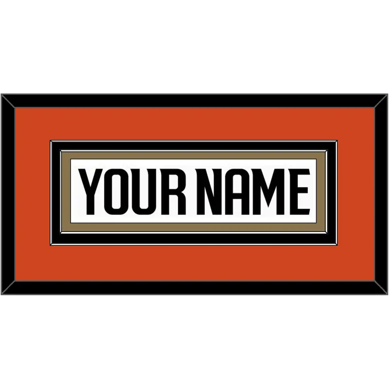 Anaheim Nameplate - Road White - Double Mat 2