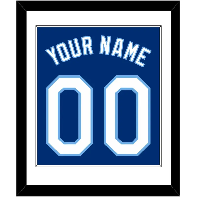Kansas City Name & Number - Alternate Blue - Single Mat 1