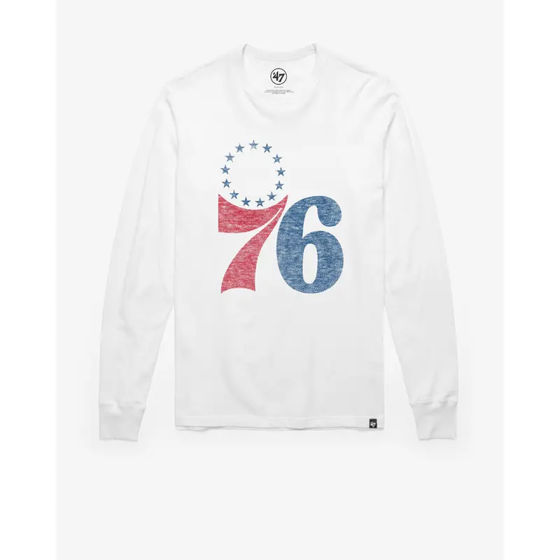 PHILADELPHIA 76ERS PREMIER '47 FRANKLIN LONG SLEEVE TEE