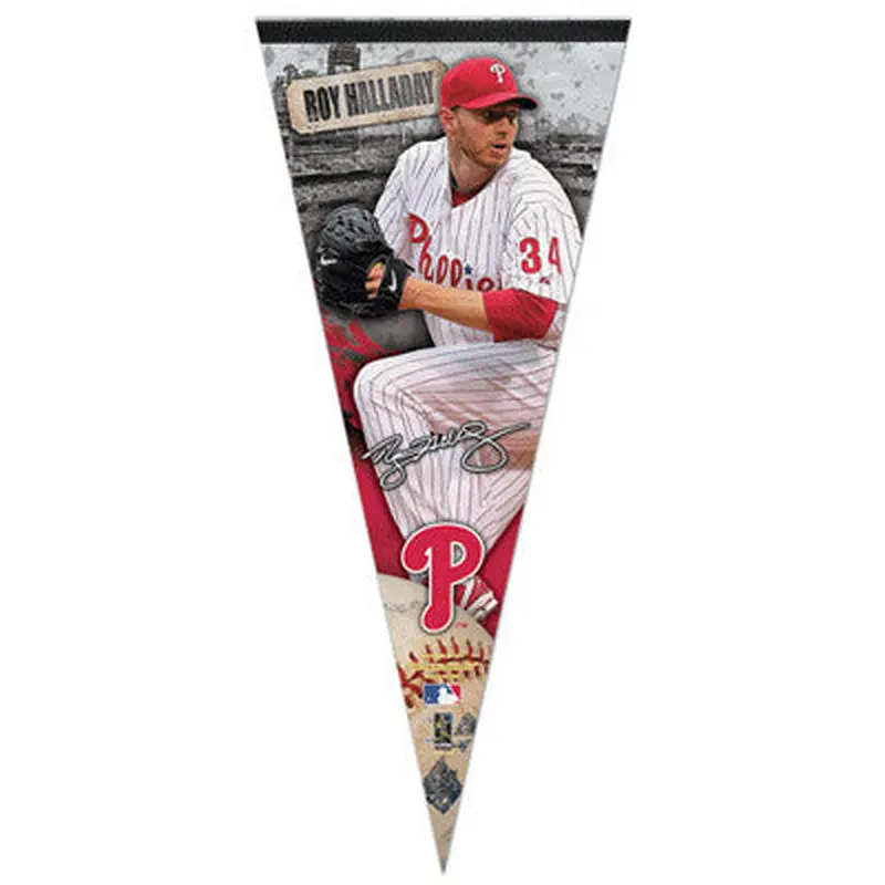 Roy Halladay "BIG-TIME" Extra-Large Premium Felt Collector's Pennant