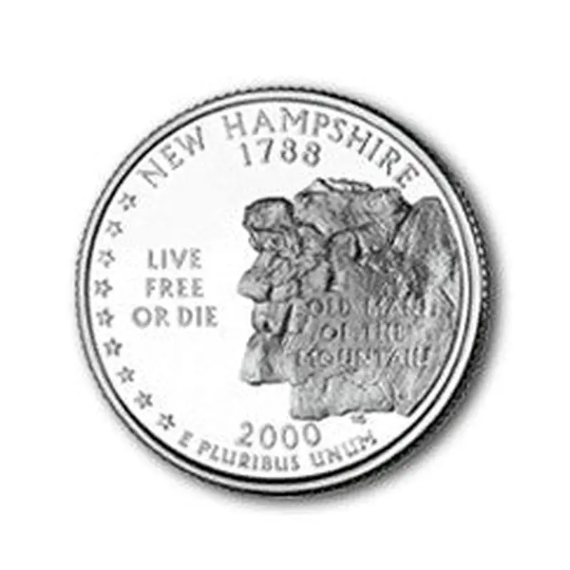 New Hampshire State Quarter #9 (2000)- P uncirculated - us mint