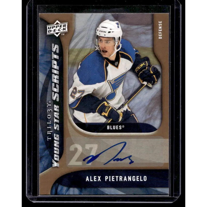 2009-10 Upper Deck Trilogy - Young Star Scripts - Alex Pietrangelo #YS-PI