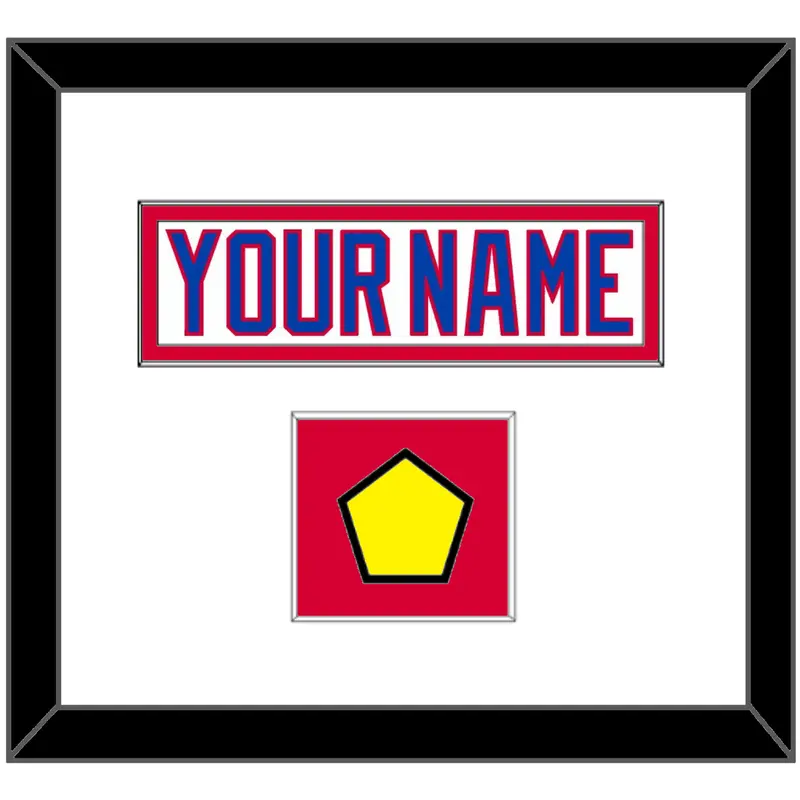 Washington Nameplate & 2011 Winter Classic Patch - White Jersey - Single Mat 1