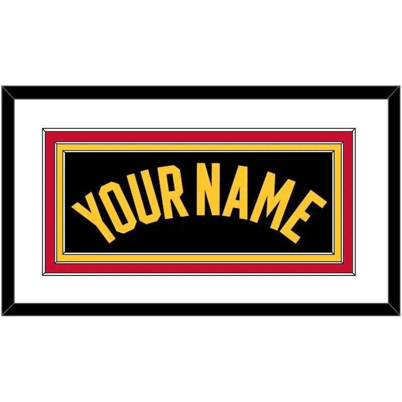 Atlanta Name - Black Statement - Triple Mat 1