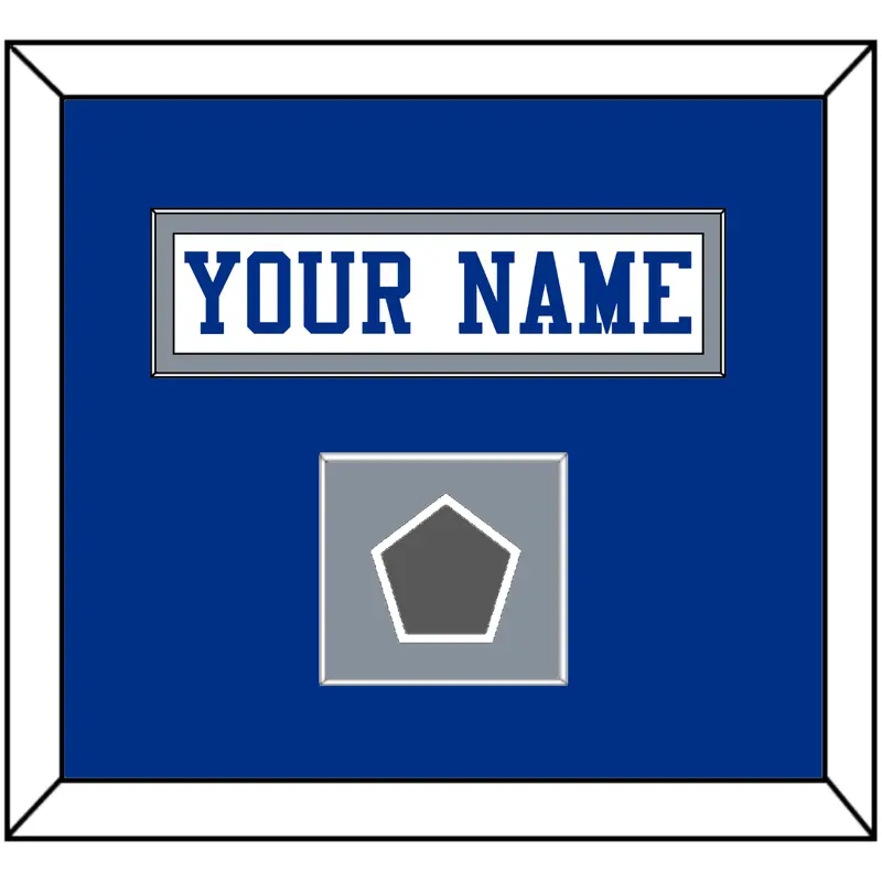 Dallas Nameplate & Super Bowl Jersey Patch - White Jersey - Single Mat 3