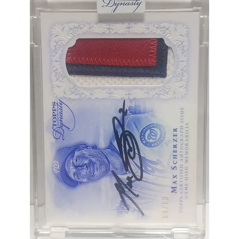 Max Scherzer 2015 Topps Dynasty Patch Auto #4/10