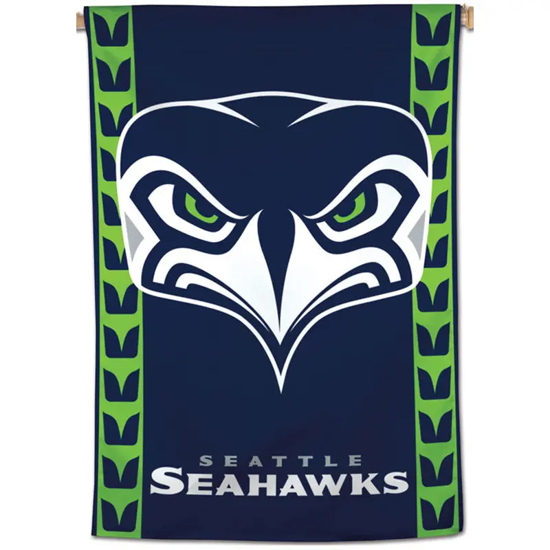 Seattle Seahawks Front-On Logo-Style Official NFL Team Logo Wall BANNER - Wincraft Inc.