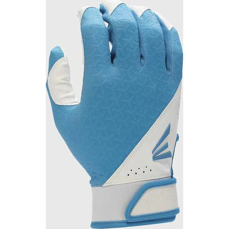 New Easton Fundamental Fastpitch Batting Gloves C. Blue/White Size Yth Lrg