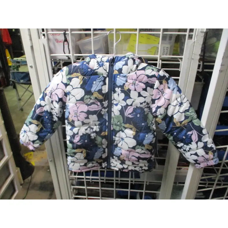 New Pulse Nova Toddler Snow Jacket Youth Size 2T - Floral Navy