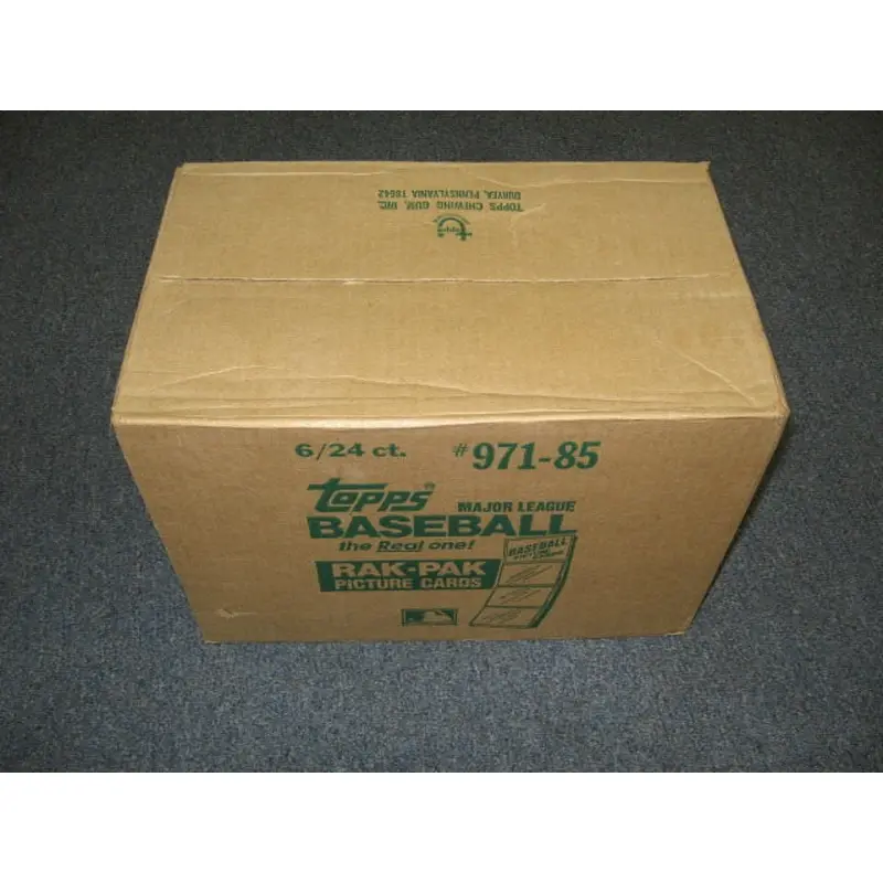 1985 Topps Baseball Rack Pack Case (6 Box) (Authenticate)