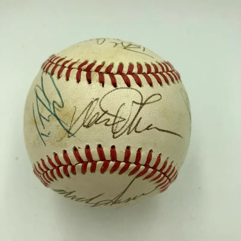 1987 New York Mets Team Signed National League Baseball Gary Carter JSA COA