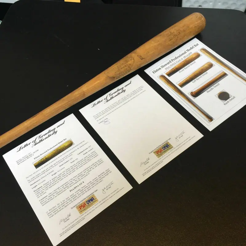 1957 Elston Howard Early Career Game Used Louisville Slugger Bat PSA DNA GU 8