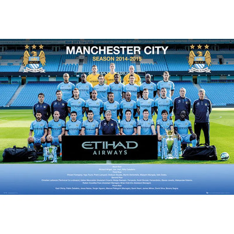 Manchester City FC Official Team Portrait 2014/15 Poster - GB Eye (UK)