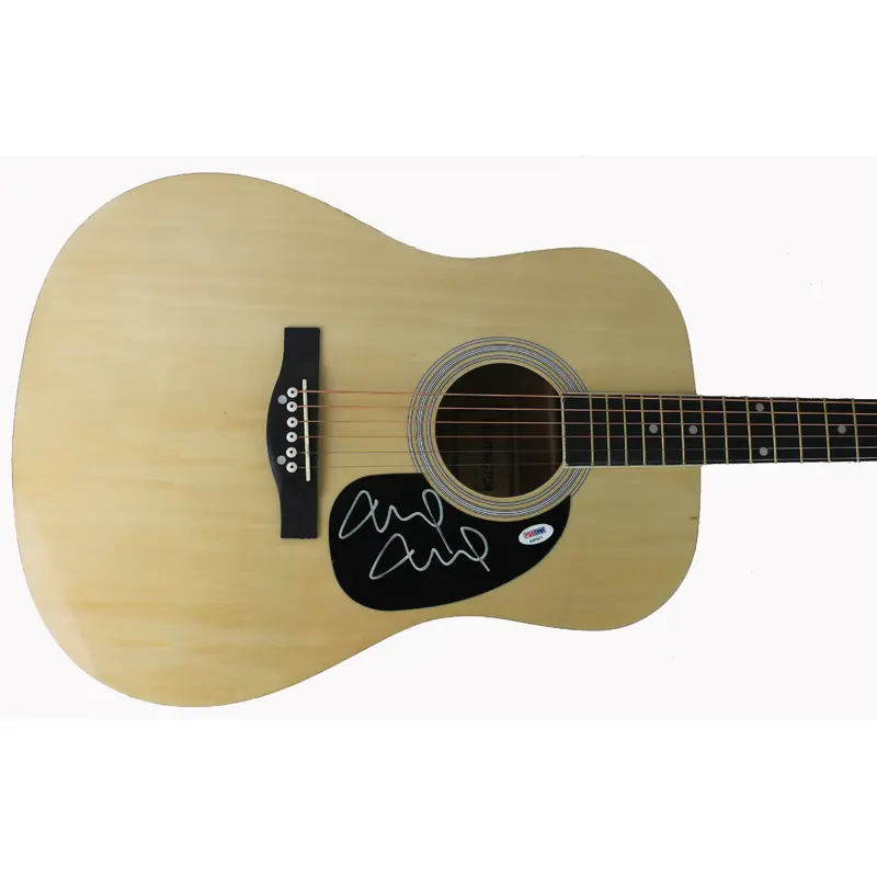 Mike McCready Pearl Jam Authentic Signed Natural Acoustic Guitar PSA #AB83871