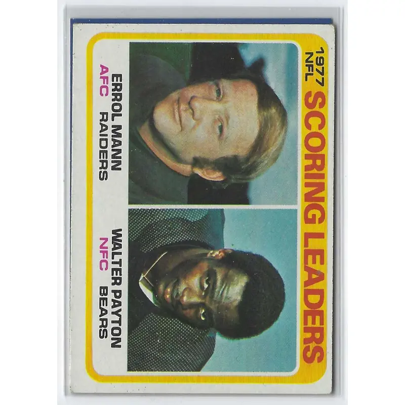 1978 Topps Errol Mann/Walter Payton #334
