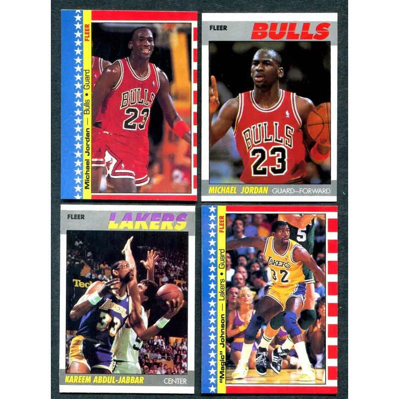 1987/88 Fleer Basketball Complete Set NM (132) (24-615)