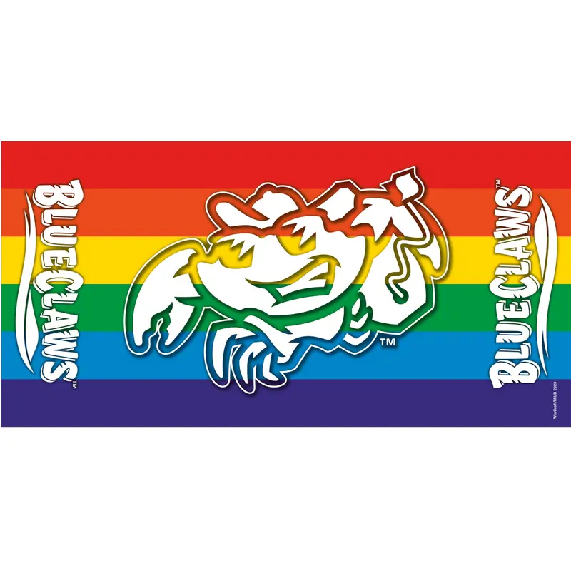 Jersey Shore BlueClaws Rainbow Boogie Board Crab Beach Towel