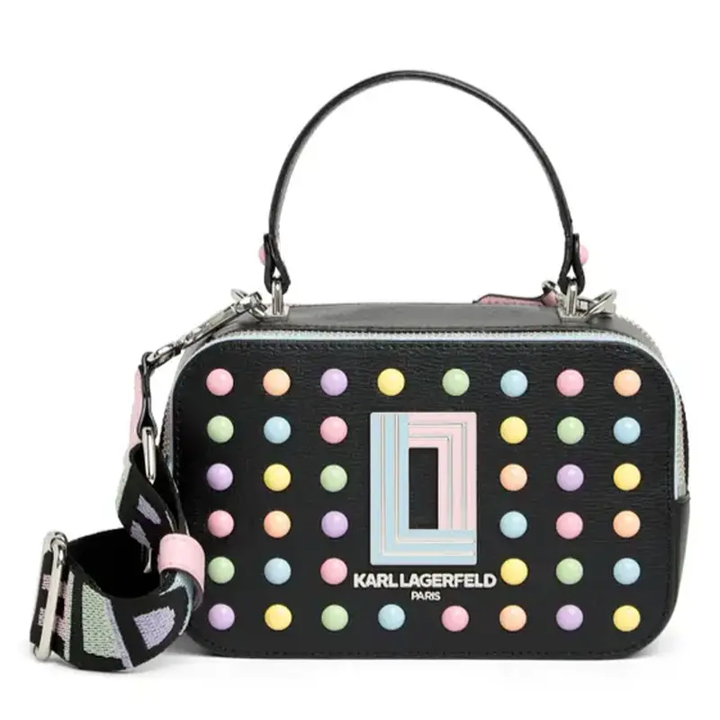 KARL LAGERDELD WOMEN BAGS SIMONE FRONT FLAP CROSSBODY LH4EO7BI BLK