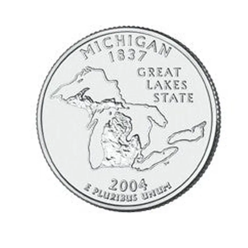 Michigan State Quarter #26 (2004)- P uncirculated - us mint