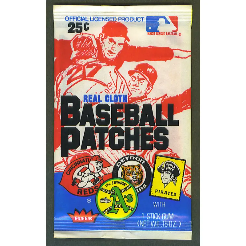 1973 Fleer Baseball Patches Jumbo Unopened Wax Pack