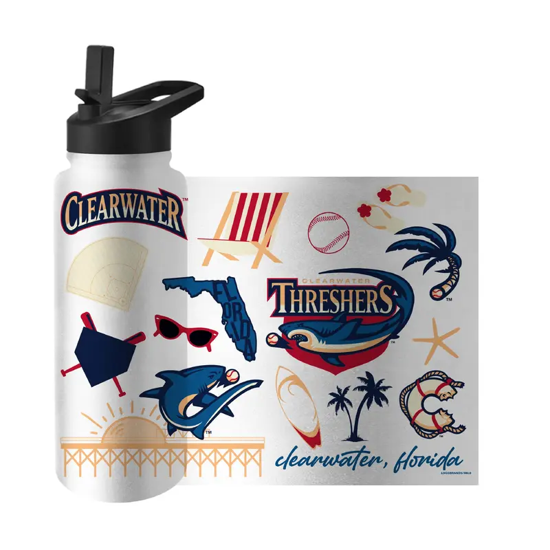 Clearwater Threshers 34oz Native Quencher Bottle