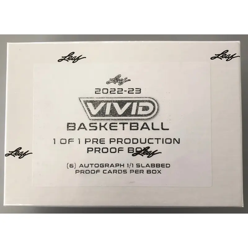 2022-23 Leaf Vivid Basketball Proof Hobby Box