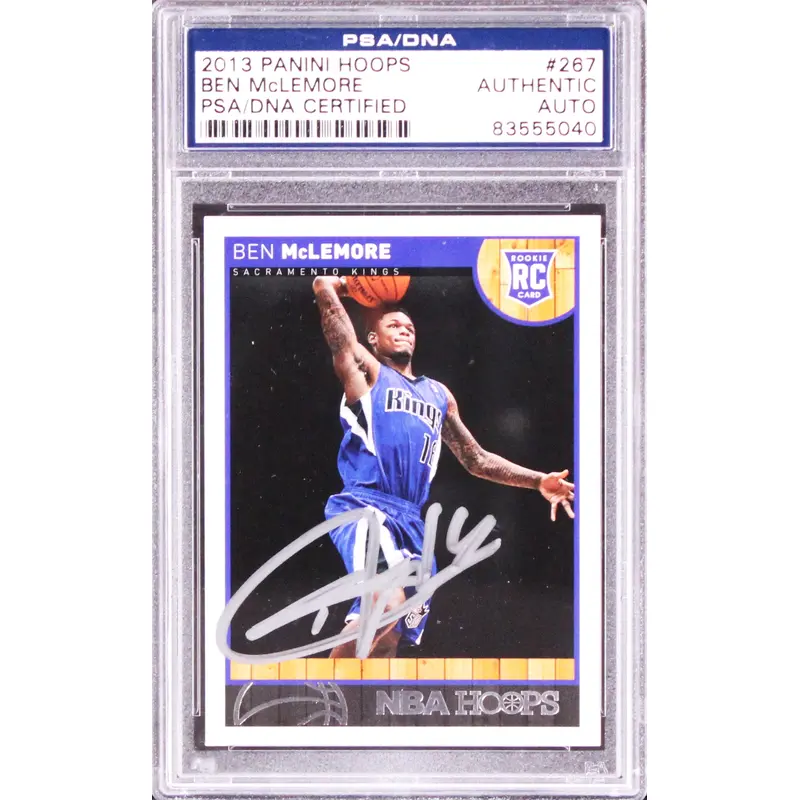 Kings Ben McLemore Authentic Signed 2013 Panini Hoops #267 Rookie Card PSA Slab