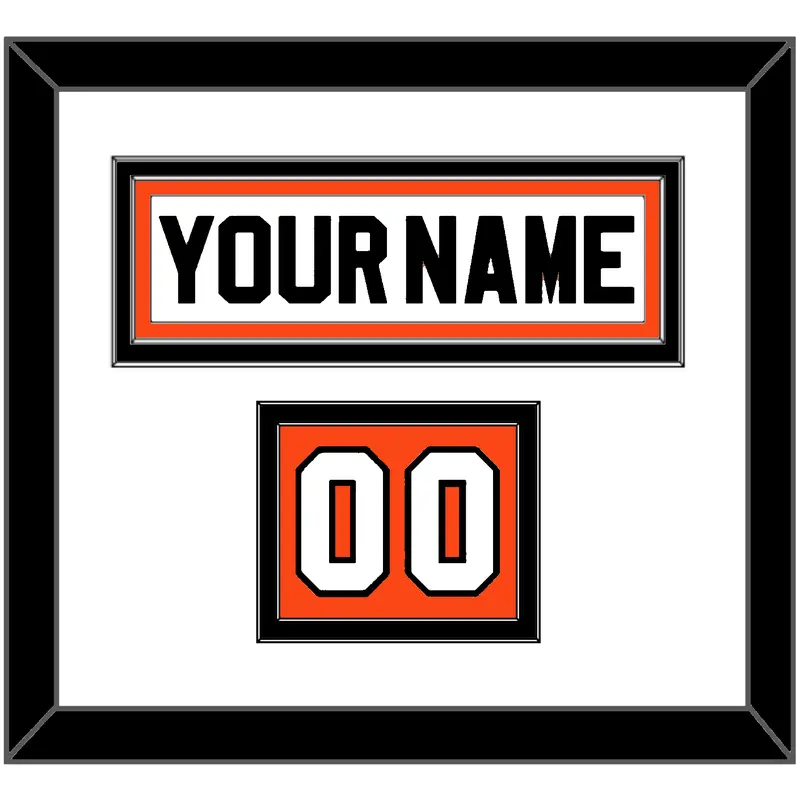 Philadelphia Nameplate & Number (Shoulder) - Home White (1983-2007) - Double Mat 2