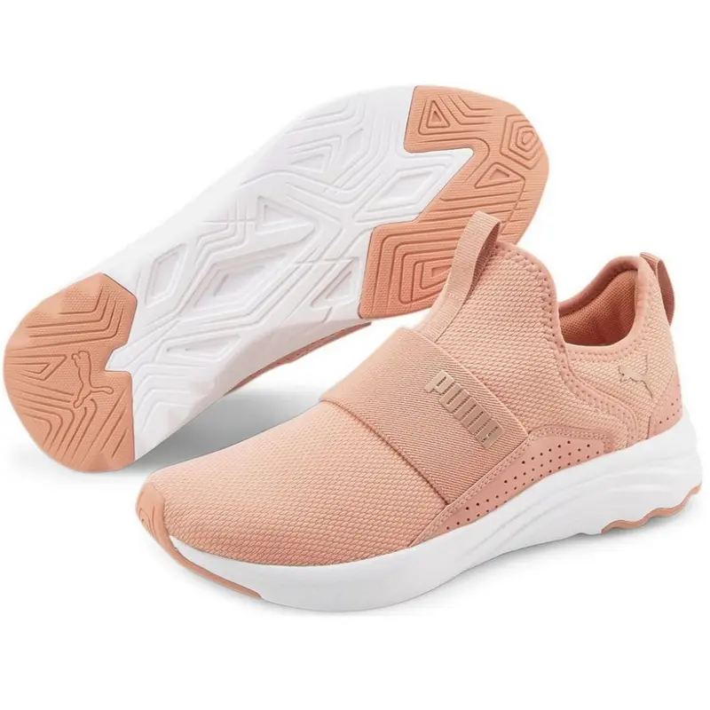 PUMA WOMENS SHOE PINK SOFTRIDE SOPHIA SLIP ON 195161 07