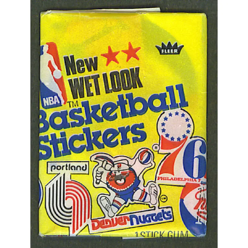 1977/78 Fleer Basketball Stickers Unopened Wax Pack