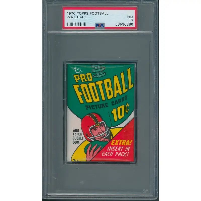 1970 Topps Football Unopened Wax Pack PSA 7 *0886