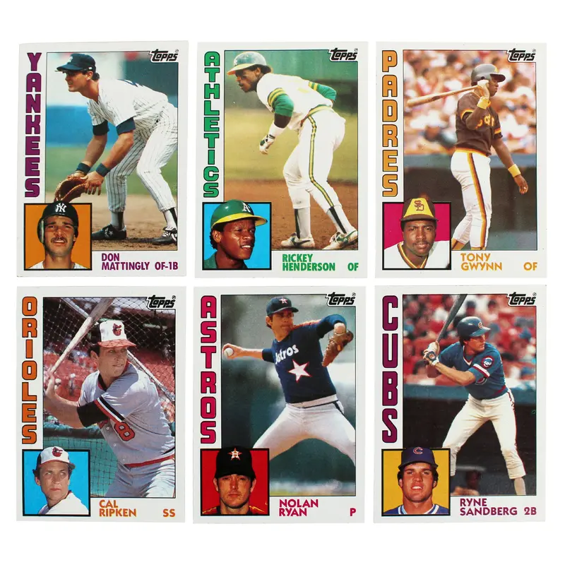 1984 Topps Set w/ 1984 Topps Traded Complete Trading Card Set Un-signed