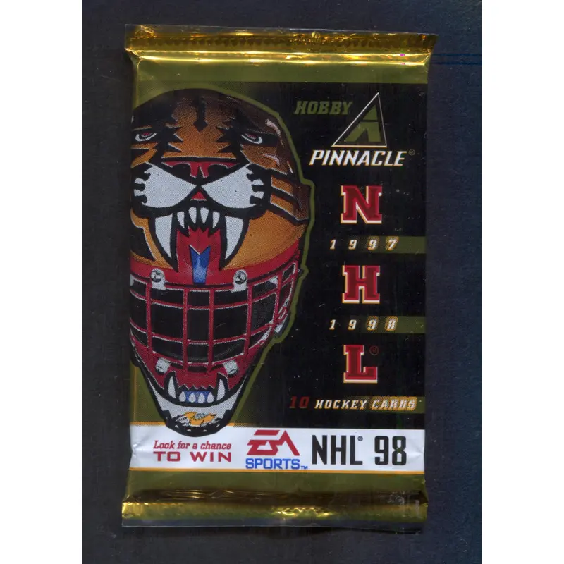 1997/98 Pinnacle Hockey Unopened Pack (Hobby) (10)