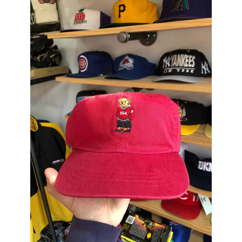 Vintage Ralph Lauren Polo Sport USA Bear Strapback
