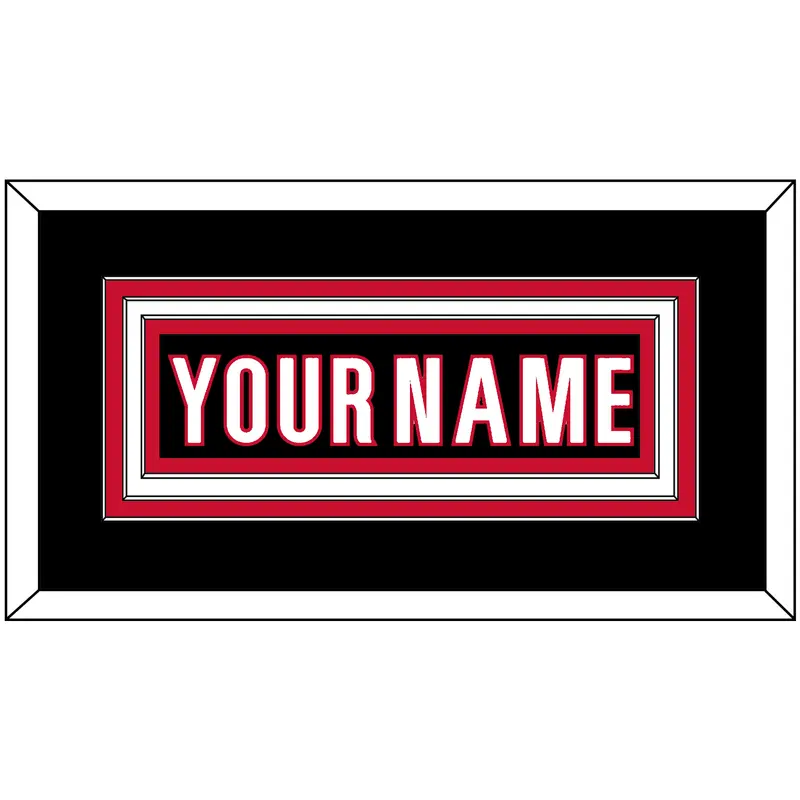 Carolina Nameplate - Alternate Black - Triple Mat 1