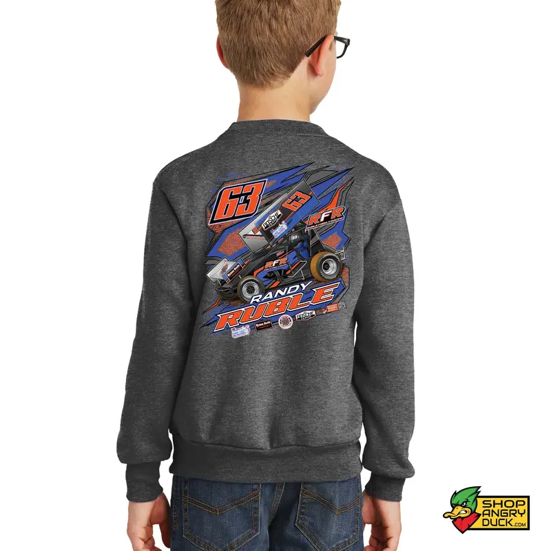 Randy Ruble - Racer #63 Youth Crewneck Sweatshirt