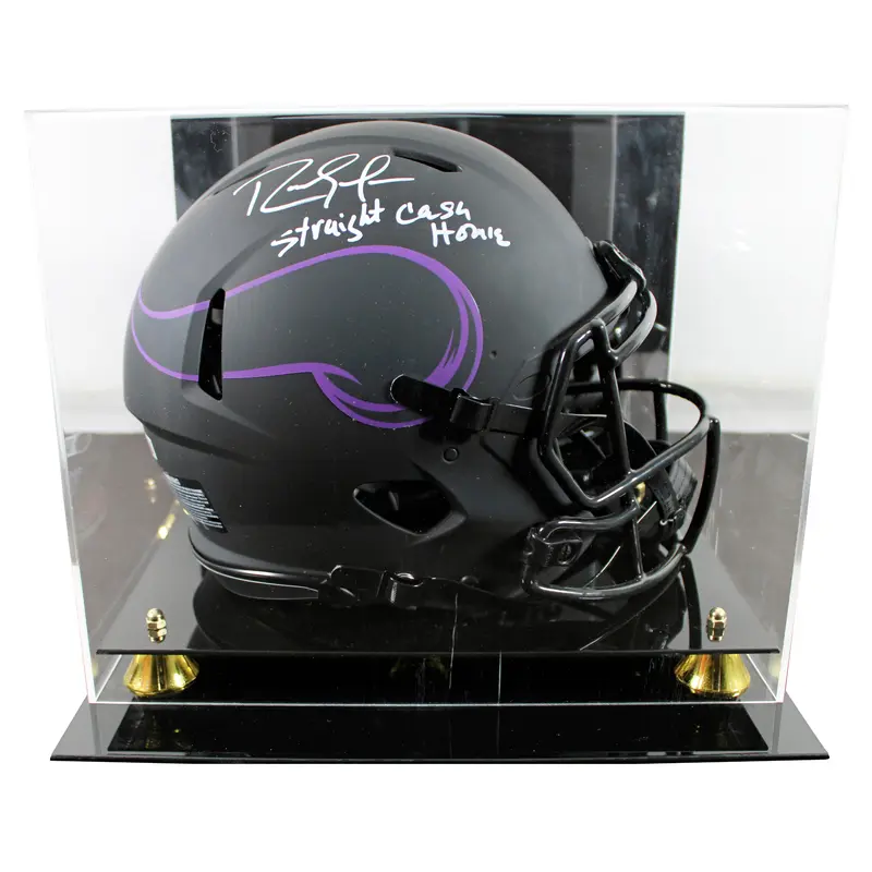 Vikings Randy Moss "SCH" Signed Eclipse F/S Speed Proline Helmet W/ Case BAS Wit