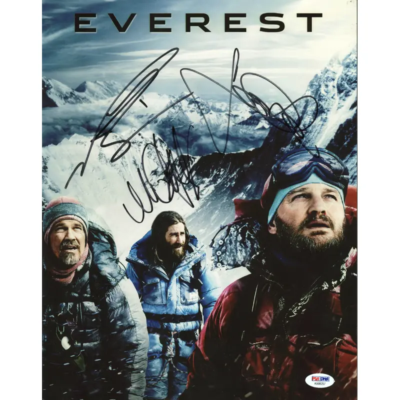 Everest (Josh Brolin, Jason Clarke Michael Kelly) Signed 11X14 Photo PSA AB08257