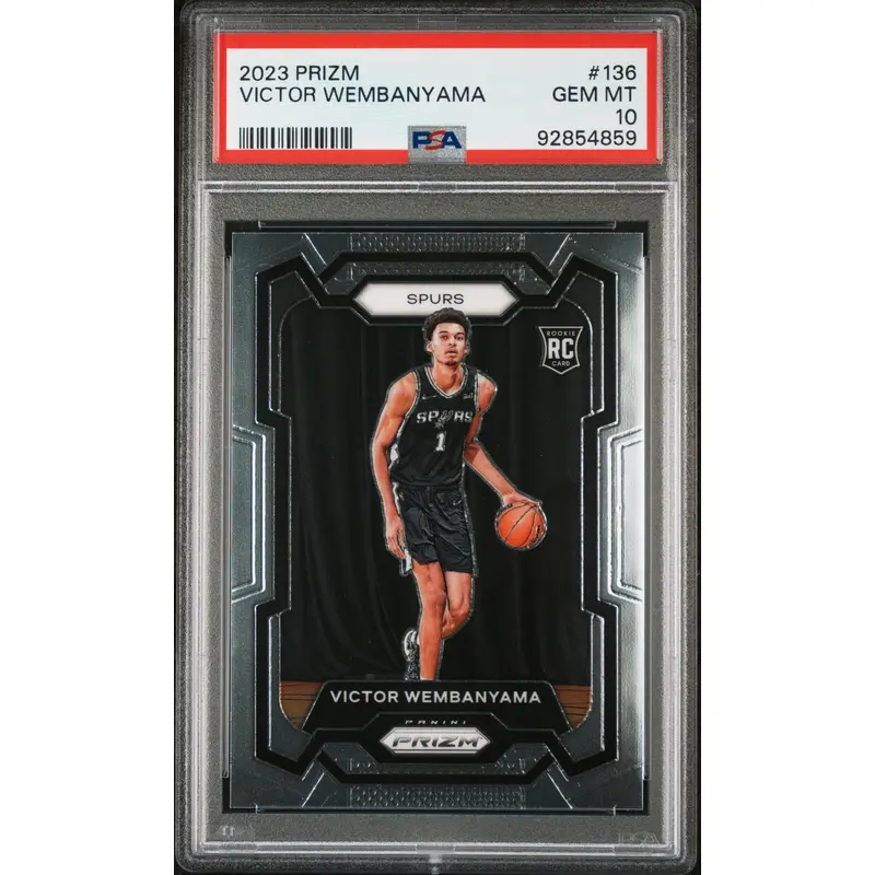Victor Wembanyama 2023 Panini Prizm Rookie #136 PSA 10 Gem Mint 4859