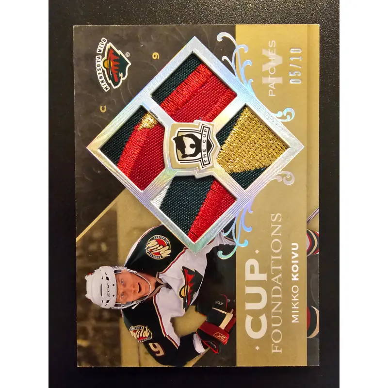 2007-08 Upper Deck The Cup - Cup Foundations Jerseys - Patches - Mikko Koivu #CF-MK /10