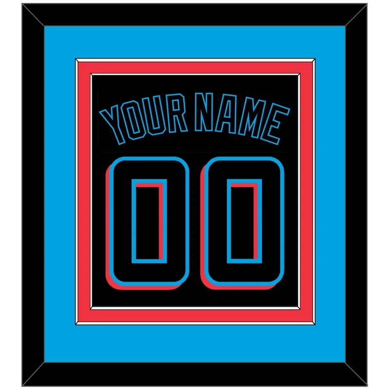 Miami Name & Number - Alternate Black (2019-2023) - Double Mat 3