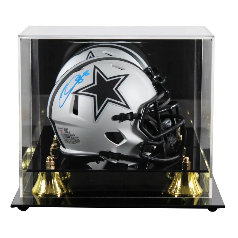 Cowboys CeeDee Lamb Authentic Signed Rave Speed Mini Helmet W/ Case Fanatics