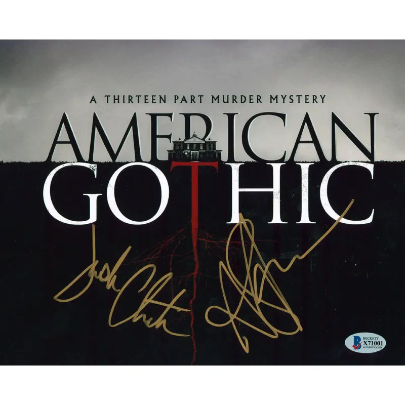 Justin Chatwin & Anthony Starr American Gothic Signed 8x10 Photo BAS #X71001