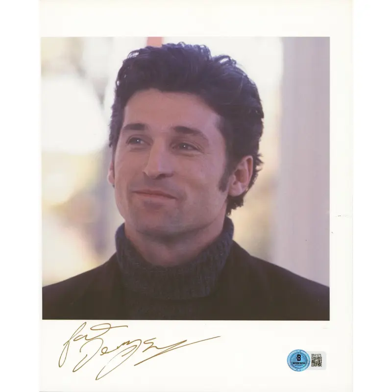 Patrick Dempsey Grey's Anatomy Authentic Signed 8.5x11 Photo BAS #BR41075