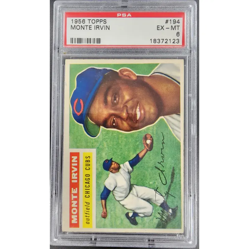 Monte Irvin 1956 Topps #194 PSA 6 EX-MINT