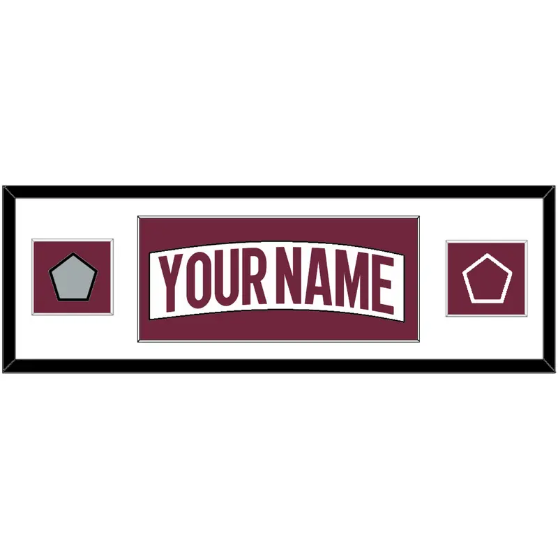Colorado Nameplate & 2022 Stanley Cup Finals & Logo Patches - Road White - Single Mat 1