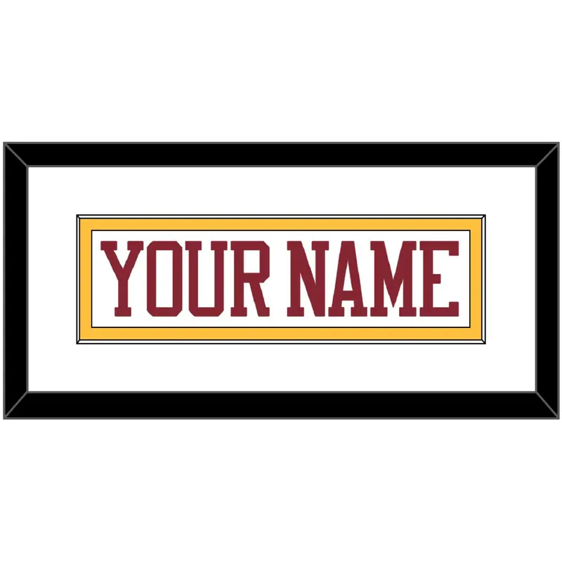 Minnesota Hockey Nameplate - Home White - Single Mat 1